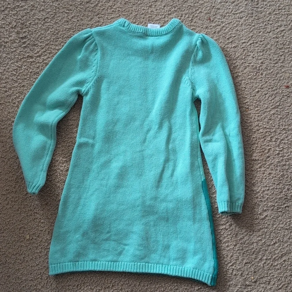 Gymboree Girls Dino Sweater Dress - Dino Friends - green Size